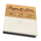 4" White Marble & Acacia Wood Square Coaster AVDC INK
