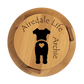 Dog Life - Round Bamboo Coaster Set AVDC INK