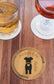 Dog Life - Round Bamboo Coaster Set AVDC INK